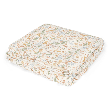 Little Dutch Fleece-Babybettdecke „Blooming Safari“