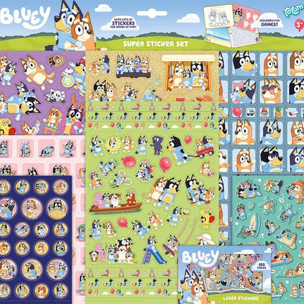 Bluey Stickers 7st - Babywinkel - 8714274290099