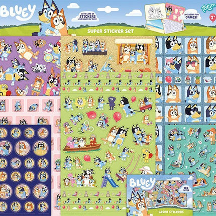 Bluey Stickers 7st - Babywinkel - 8714274290099