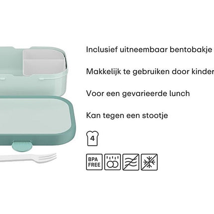 Campus Bento lunchbox met vorkje - Wild Horse - Babywinkel - 8720294038429