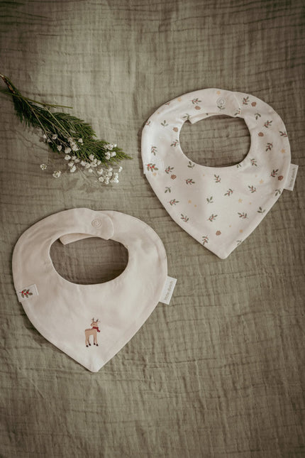 2er-Pack Bandana-Lätzchen Little Christmas