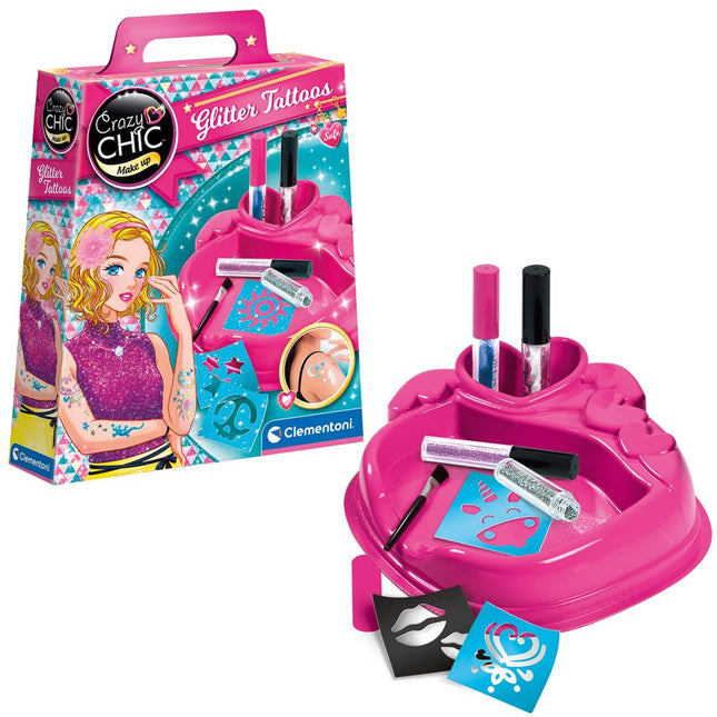 Clementoni Crazy Chic Glitter Tattoos - Babywinkel - 8005125185139