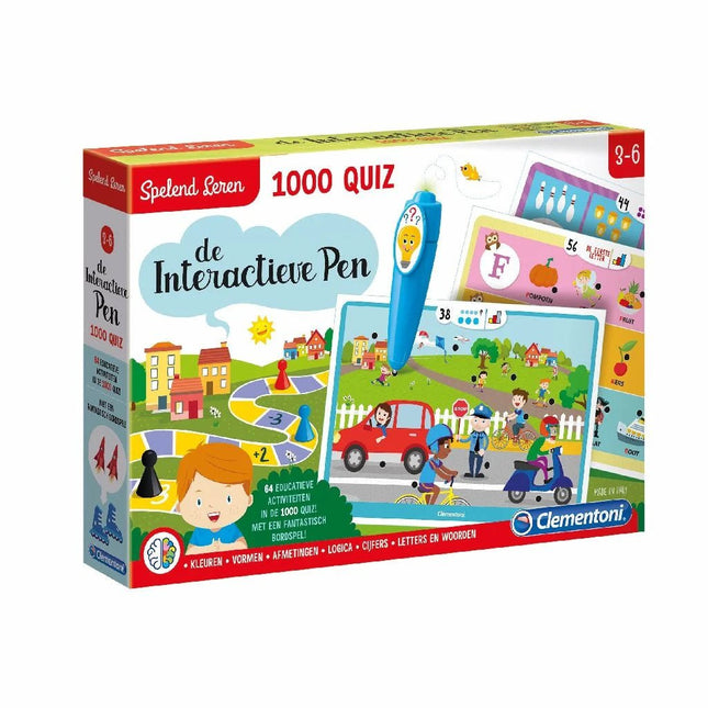 Clementoni Leerspel Interactieve Pen 1000 Quiz - Babywinkel - 8005125668939