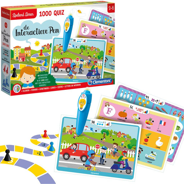 Clementoni Leerspel Interactieve Pen 1000 Quiz - Babywinkel - 8005125668939