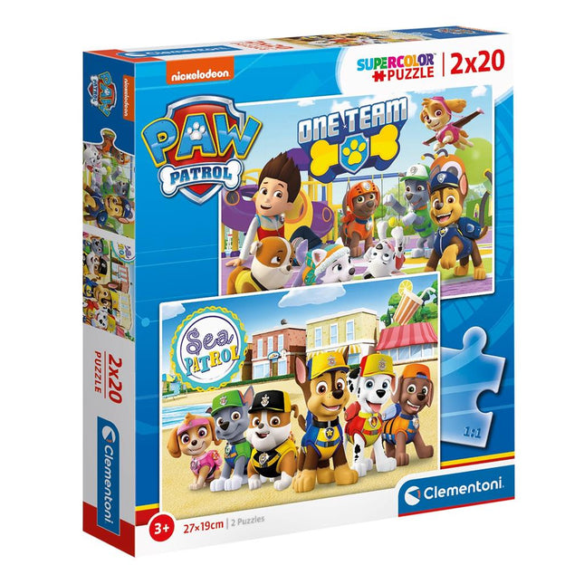 Clementoni Puzzel Paw Patrol 2X20St koop je bij Babywinkel