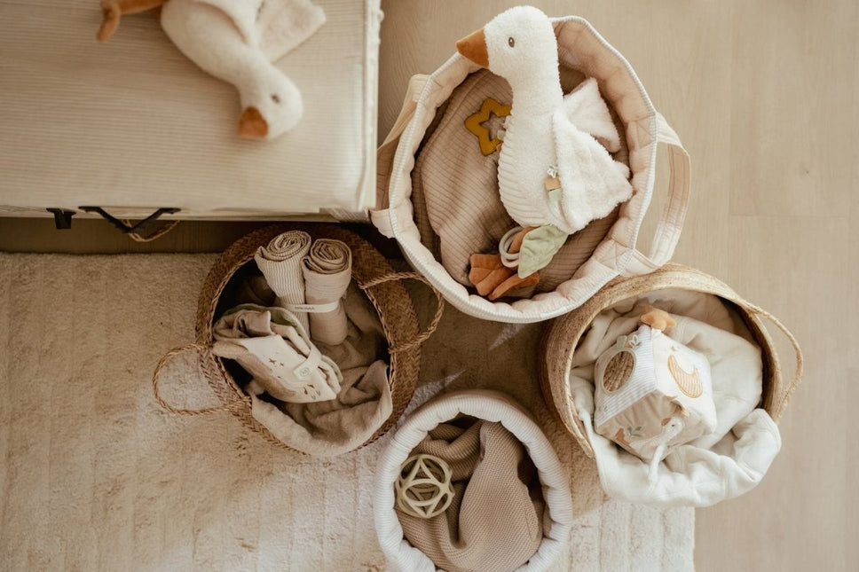 Commodemandje klein - Pure Soft Beige Stripe - Babywinkel - 8721122584453