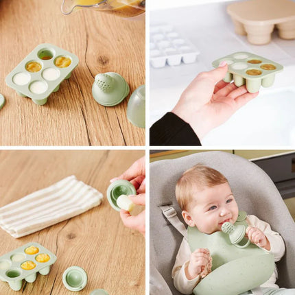 <tc>Babymoov</tc> Set aus Silikonförmchen + Beißring