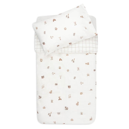 Dekbedovertrek met sloop 100x140cm - Animal Friends - Babywinkel - 8717329399945