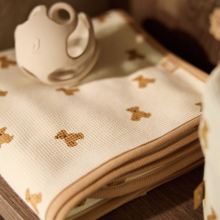 Deken - Little Waffle - Mini Teddy Bear koop je bij Babywinkel