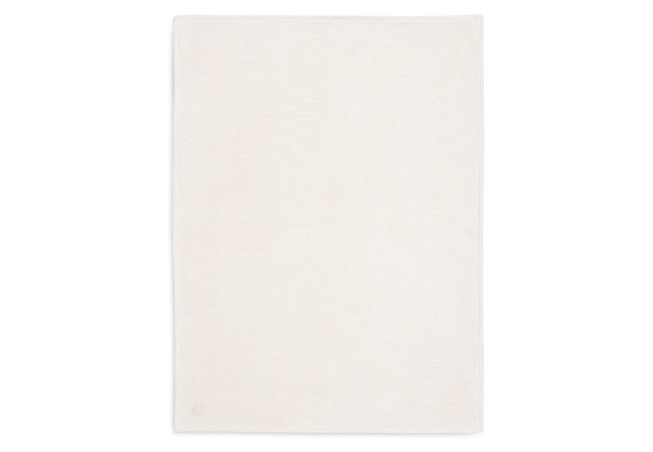 Jollein Wiegdeken Basic Knit Ivory/Coral Fleece 75X100Cm koop je bij Babywinkel