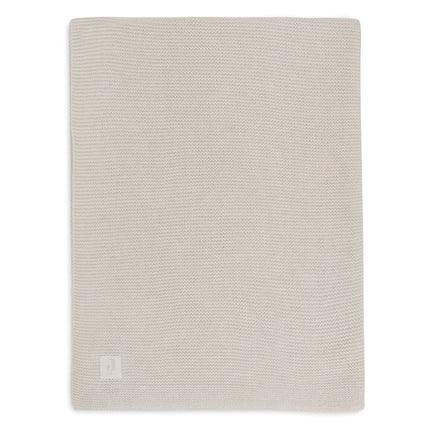Deken Wieg 75x100cm Basic Knit - Oatmeal - Babywinkel - 8717329399983