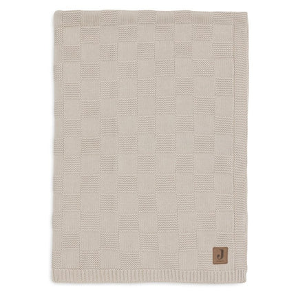 Deken Wieg 75x100cm Box Knit - Warm Sand - GOTS - Babywinkel - 8717329399990