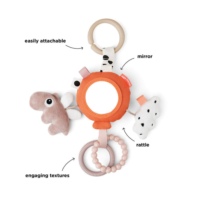 Done by Deer Hangspeeltje Happy Clouds Spiegel Papaya koop je bij Babywinkel