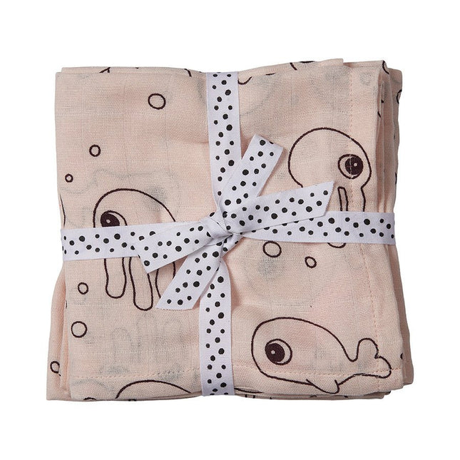 Done by Deer Inbakerdoek Sea Friends Powder 2st koop je bij Babywinkel