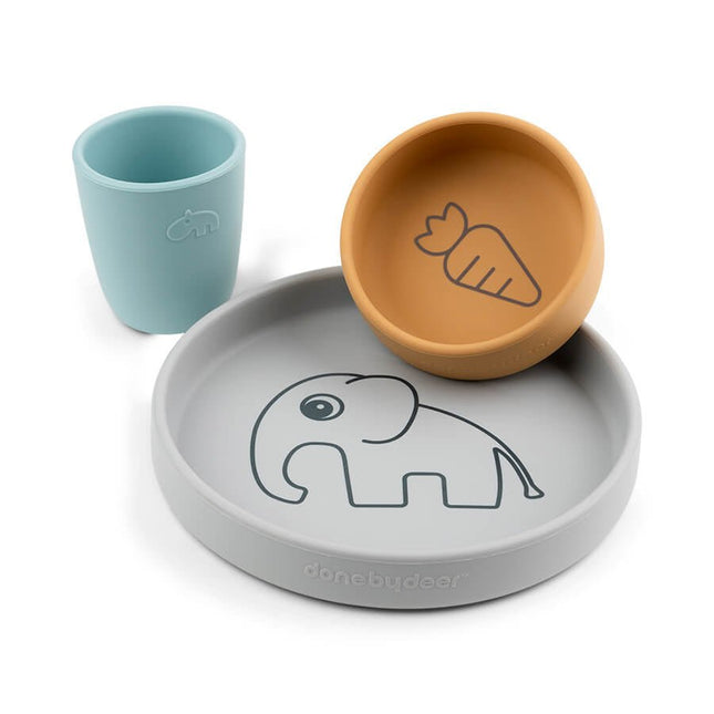 Done by Deer Kinder Servies Set Elphee MixMix 3 - delig koop je bij Babywinkel