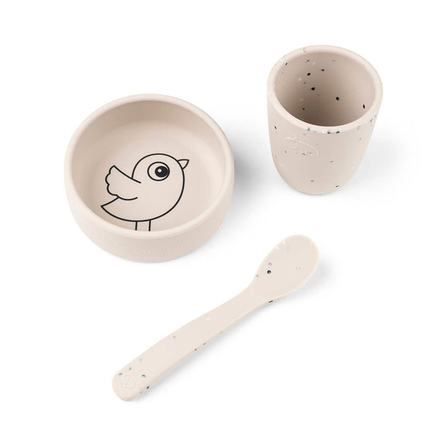 Done by Deer Kinderservies Set Birdee Sand 3st koop je bij Babywinkel