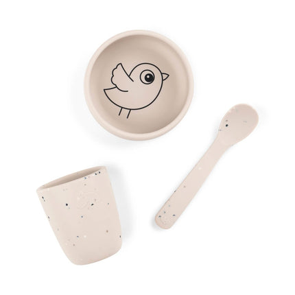 Done by Deer Kinderservies Set Birdee Sand 3st - Done by Deer - Babywinkel - 5712643040545