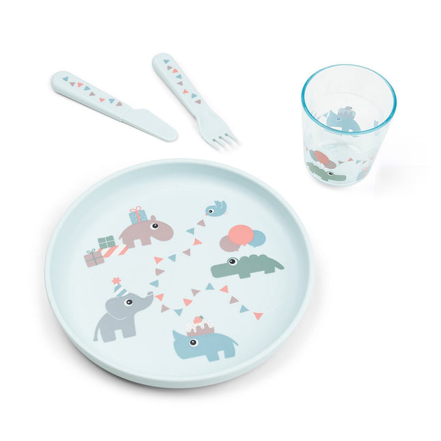 Done by Deer Kinderservies Set Celebration Blue koop je bij Babywinkel