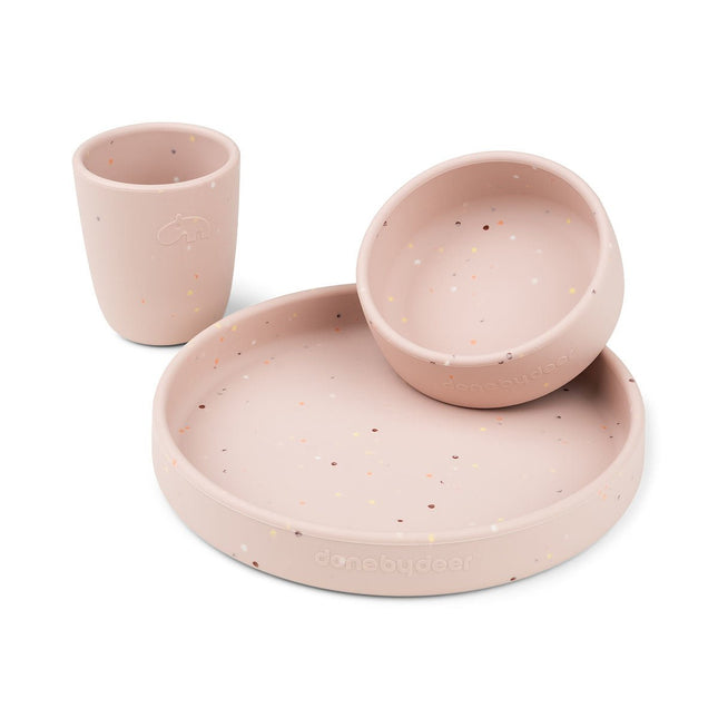 Done by Deer Kinderservies Set Confetti Powder 3st koop je bij Babywinkel