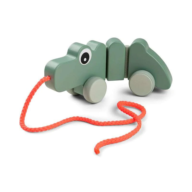 Done by Deer Pull along wiggle toy Croco Green koop je bij Babywinkel