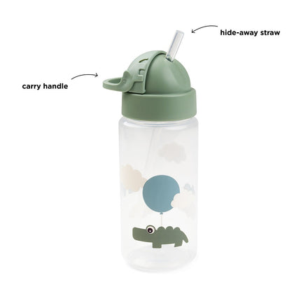 Done by Deer Rietjesbeker Happy Clouds Green 350ml - Done by Deer - Babywinkel - 5712643041191