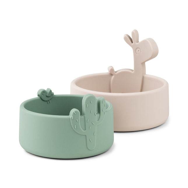 Done by Deer Snackbakje Lalee Sand/Green 2st koop je bij Babywinkel