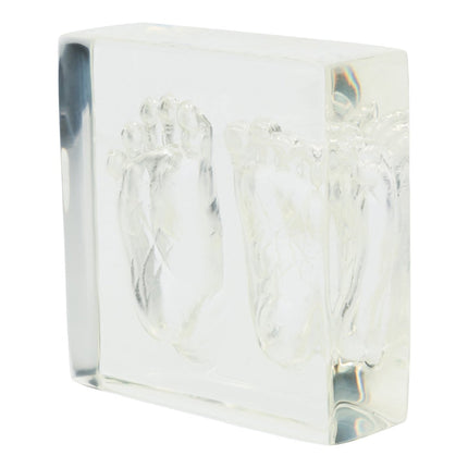 Dooky Fotolijst Crystal Memories 2D Hand Voet Afdruk 10X10Cm - Dooky - Babywinkel - 5038278013526
