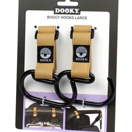 Dooky Kinderwagen Haak Groot Brown 2St - Dooky - Babywinkel - 5038278011539