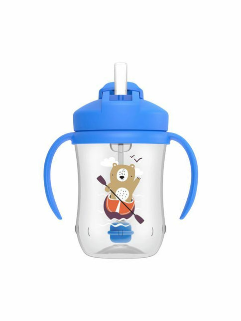 Dr. Brown's Eerste rietjesbeker blauw 270ml koop je bij Babywinkel