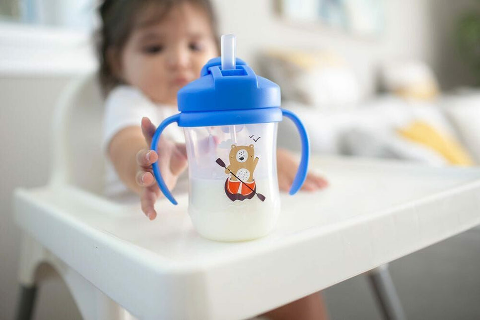 Dr. Brown's Eerste rietjesbeker blauw 270ml koop je bij Babywinkel