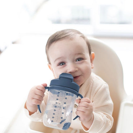 <tc>Dr. Brown's</tc> Babys erster Trinkbecher mit Strohhalm, blau, 270 ml