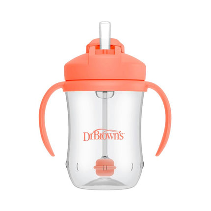 <tc>Dr. Brown's</tc> Babys erster Trinkbecher mit Strohhalm, Coral, 270 ml