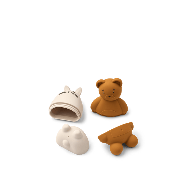 Liewood Badspeelgoed Duncan Classic Siliconen Sandy/ Mustard Mix koop je bij Babywinkel