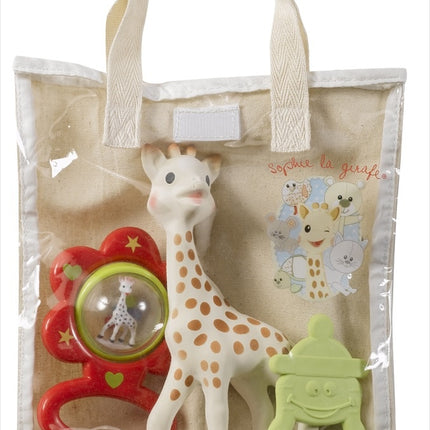 <tc>Sophie de Giraf</tc> Beißring Geschenktasche mit Beißring und Rassel