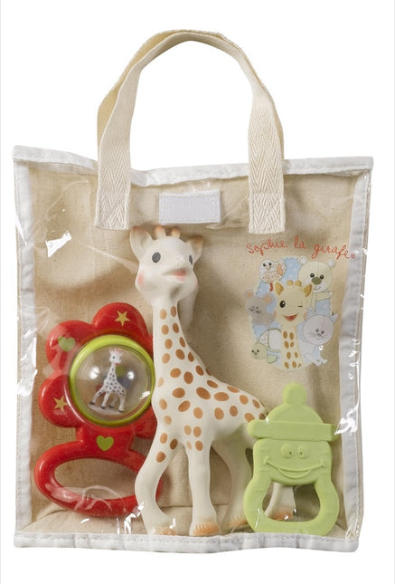 <tc>Sophie de Giraf</tc> Beißring Geschenktasche mit Beißring und Rassel