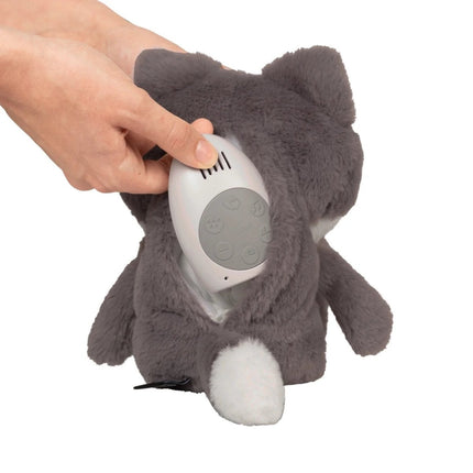 Flow Amsterdam Knuffel met Hartslag Robin Vosje Grijs - Flow Amsterdam - Babywinkel - 8720726529020