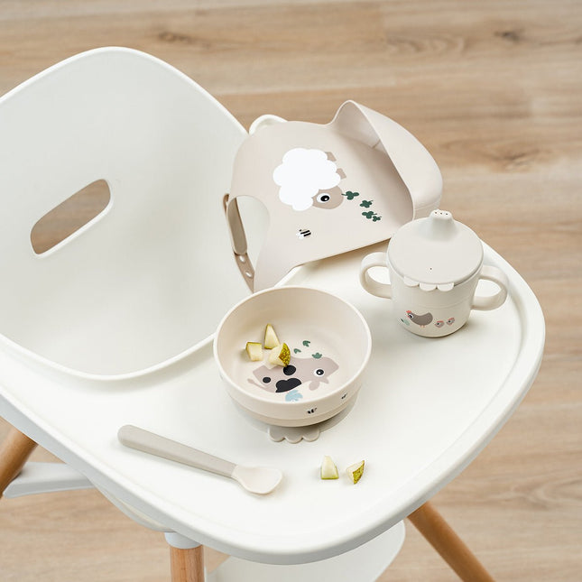 Done by Deer Kinderservies Set Foodie First Meal Set Suction Tiny Farm koop je bij Babywinkel