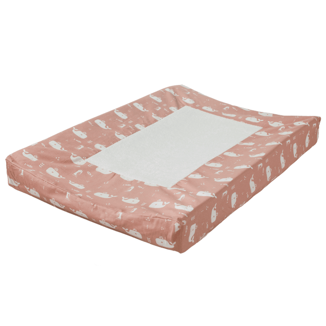 Fresk Aankleedkussenhoes Whale Mellow Rose - Fresk - Babywinkel - 8718754234979