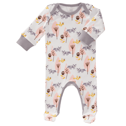 Fresk Baby Pyjama Met Voet Fox Pink - Fresk - Babywinkel - 8718754232685