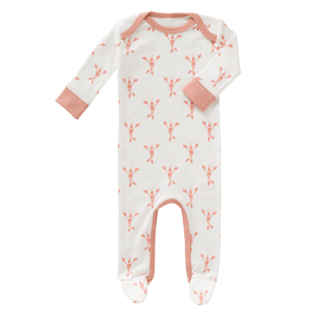 Fresk Baby Pyjama Met Voet Lobster Coral Pink - Fresk - Babywinkel - 8719638235938