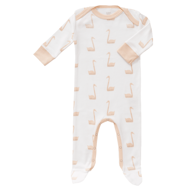 Fresk Baby Pyjama Met Voet Swan Pale Peach - Fresk - Babywinkel - 8719638231374