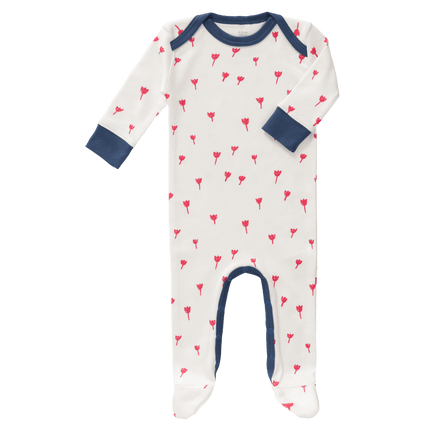 Fresk Baby Pyjama Met Voet Tulip Red - Fresk - Babywinkel - 8719638231640