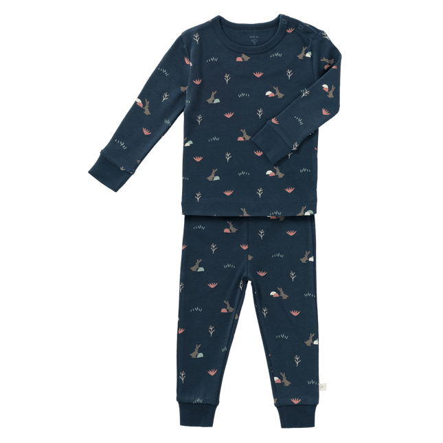 Fresk Baby Pyjama Rabbit Mood Indigo 2 - delig - Fresk - Babywinkel - 8720574692846