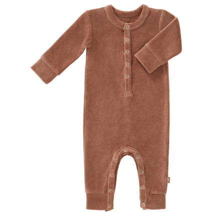 Fresk Baby Pyjama Velours Twany Brown - Fresk - Babywinkel - 8720088958094