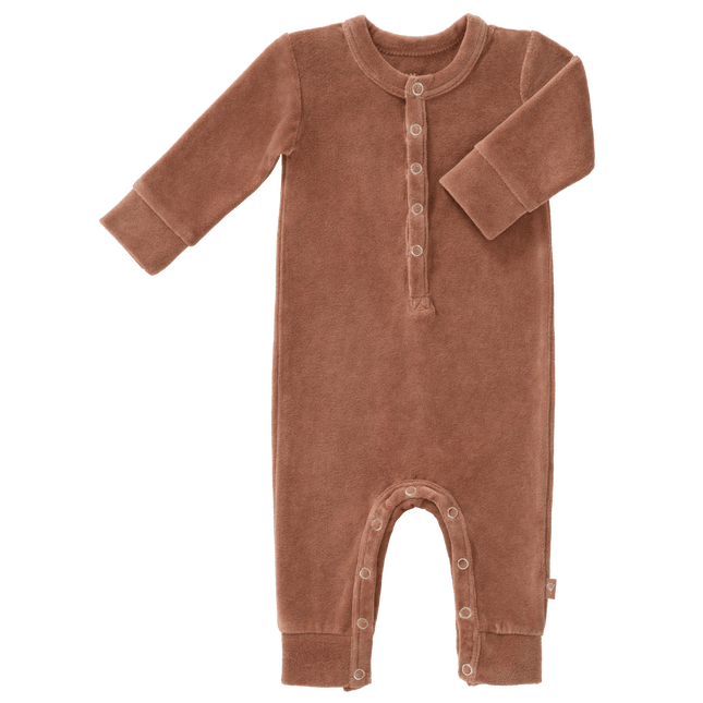 Fresk Baby Pyjama Velours Twany Brown - Fresk - Babywinkel - 8720088958094