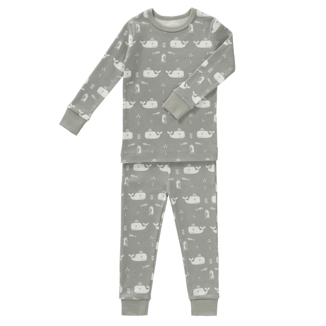 Fresk Baby Pyjama Whale Dawn Grey 2 - delig koop je bij Babywinkel