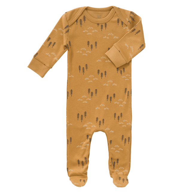 Fresk Baby Pyjama Woods Met Voeten Spruce Yellow - Fresk - Babywinkel - 8720574693010