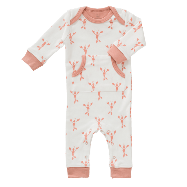 Fresk Baby Pyjama Zonder Voet Lobster Coral Pink - Fresk - Babywinkel - 8719638236010