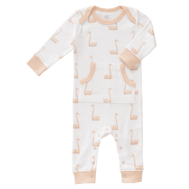 Fresk Baby Pyjama Zonder Voet Swan Pale Peach - Fresk - Babywinkel - 8719638231459