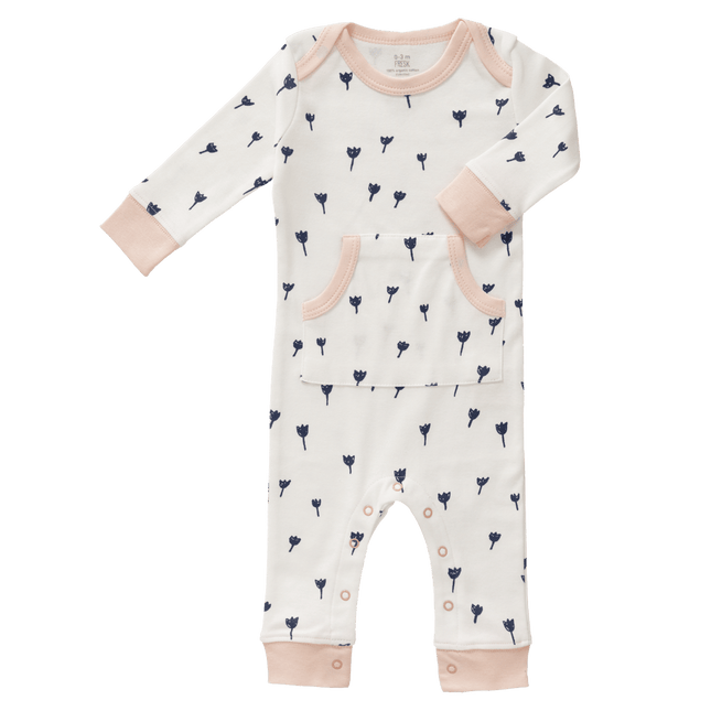 Fresk Baby Pyjama Zonder Voet Tulip Indigo Blue - Fresk - Babywinkel - 8719638231992